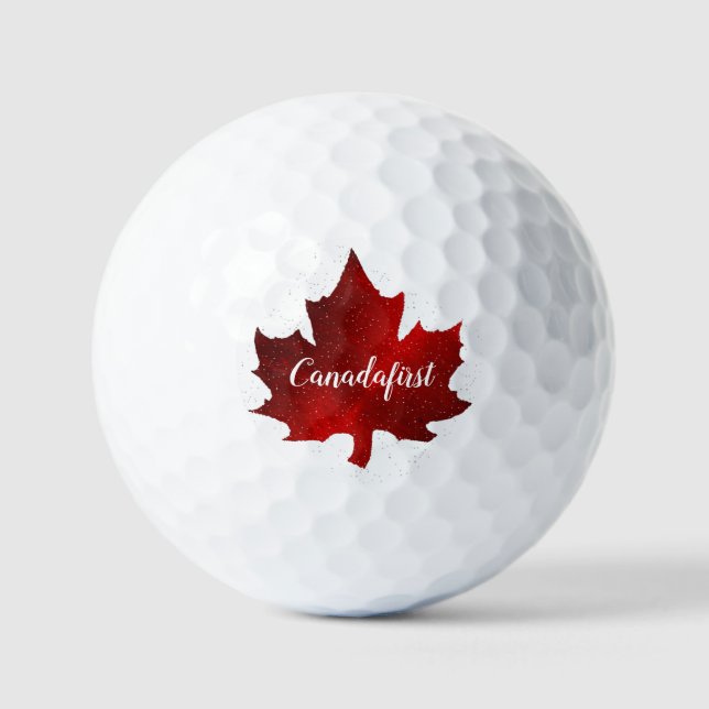 Canadafirst Maple Leaf Golfball (Vorderseite)