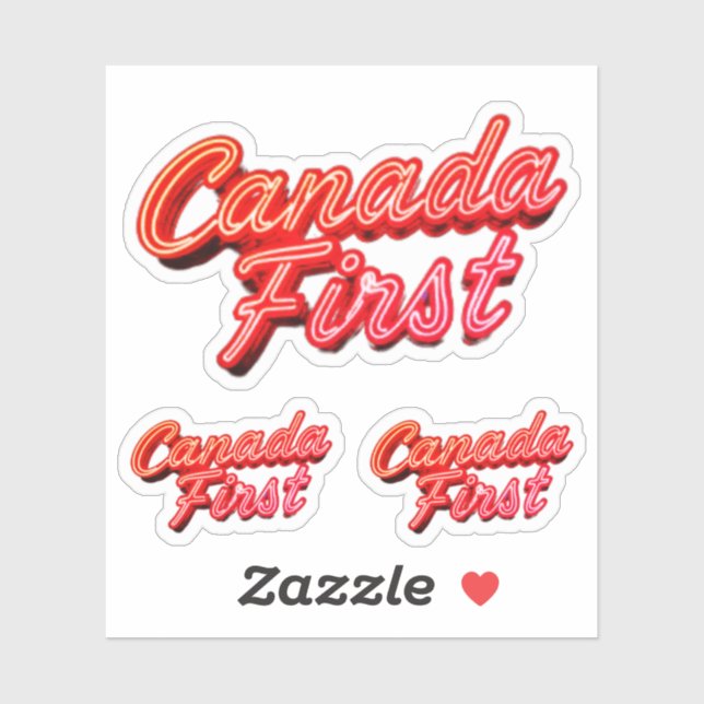 CANADAFIRST STICKERS AUFKLEBER (Blatt)
