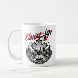 Canadian AF Landschaft Kanuapelblatt Kaffeetasse