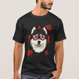 Canadian Alaskan Malamute Maple Tree Leaf Kanada F T-Shirt