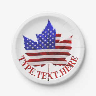 Canadian American Teller Custom Flag Paper Teller