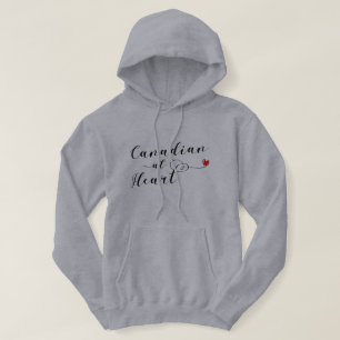 Canadian at Heart Hoodie, Kanada Hoodie
