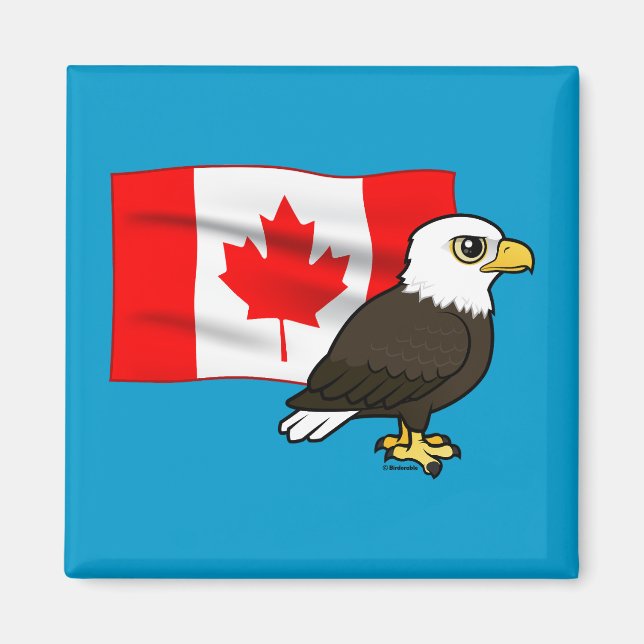 Canadian Bald Eagle Magnet (Vorne)