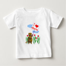 Canadian Beaver Lieben Alberta Baby T-shirt