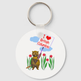 Canadian Beaver Lieben British Columbia Schlüsselanhänger