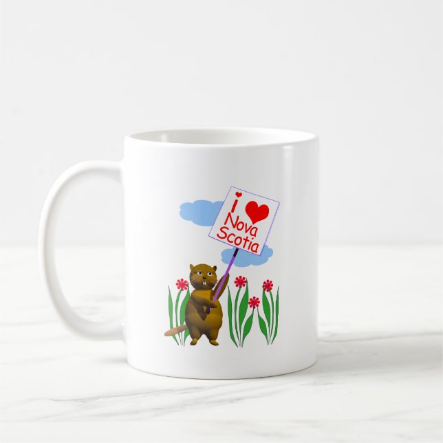 Canadian Beaver Lieben Nova Scotia Kaffeetasse (Links)
