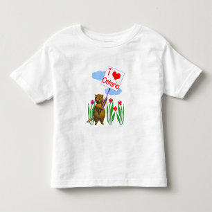 Canadian Beaver Lieben Ontario Kleinkind T-shirt