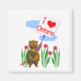 Canadian Beaver Lieben Ontario Magnet