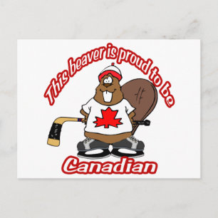 Canadian Beaver Postcard Postkarte