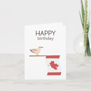 Canadian Birthday Card - Happy Birthday Karte