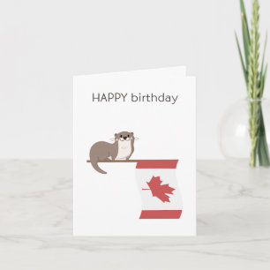 Canadian Birthday Card - Happy Birthday Karte