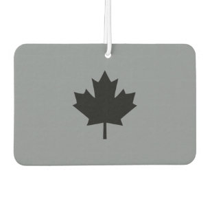 Canadian Black Maple Leaf auf Grau Autolufterfrischer