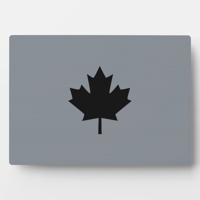 Canadian Black Maple Leaf Graphic Fotoplatte (Vorderseite)