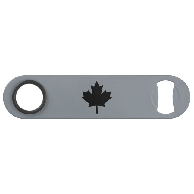 Canadian Black Maple Leaf Symbol Speedflaschenöffner (Vorderseite (Horizontal))