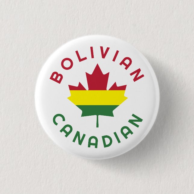 Canadian Bolivian Roots Button (Vorderseite)