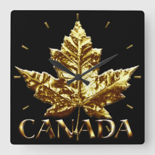 Canadian Clock Gold Medal Canada Souvenir Clock Quadratische Wanduhr