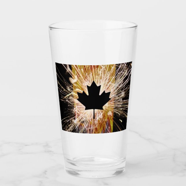Canadian Construction Flag Glas (Vorderseite)