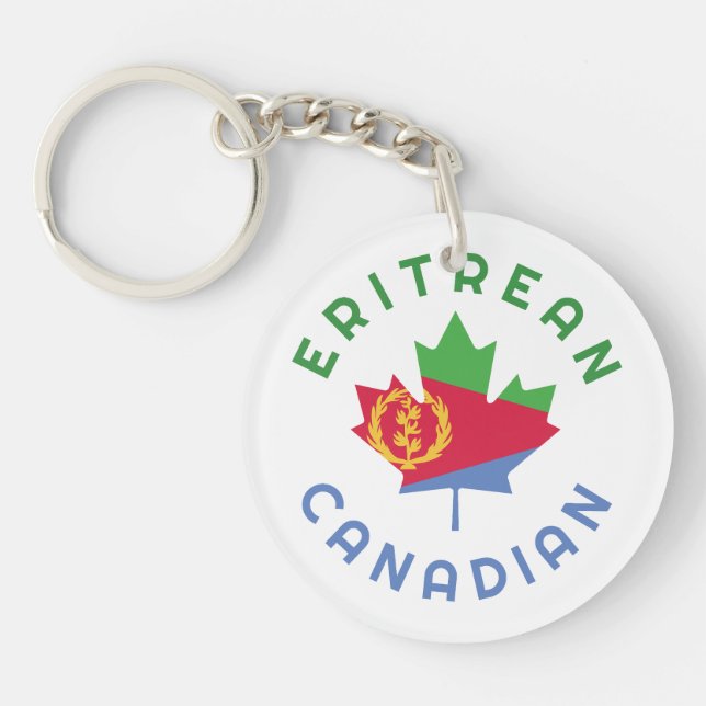 Canadian Eritrean Roots Schlüsselanhänger (Vorderseite)