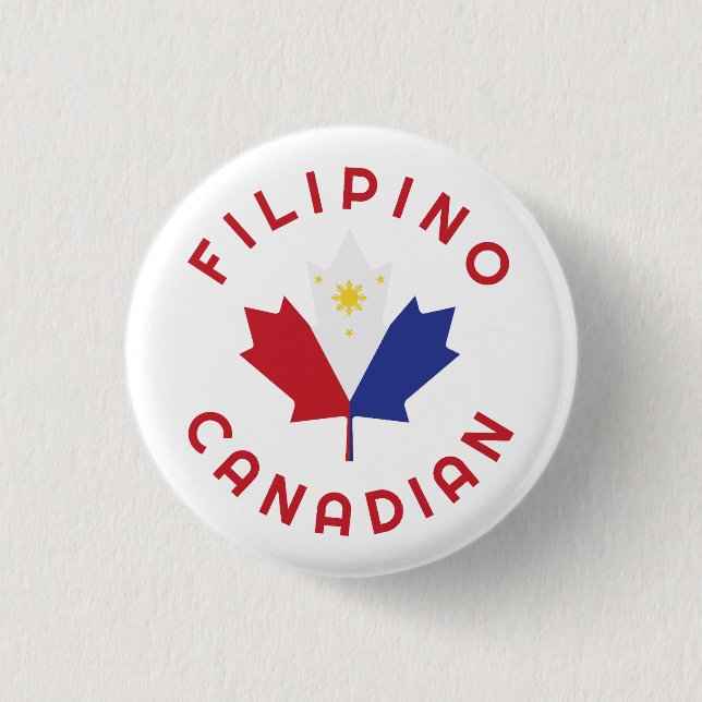 Canadian Filipino Roots Button (Vorderseite)