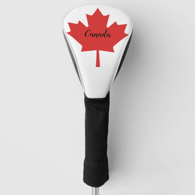 Canadian Flag Golf Head Cover Golf Headcover (Vorderseite)