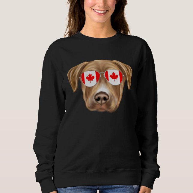 Canadian Flag Plott Dog Canada Pocket Sweatshirt (Vorderseite)