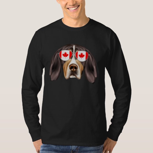 Canadian Flag Treeing Walker Coonhound Dog Canada  T-Shirt (Vorderseite)