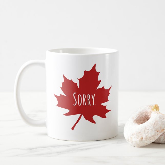 Canadian Funny Kaffeetasse (Mit Donut)