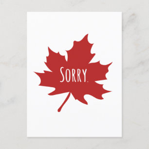 Canadian Funny Postkarte