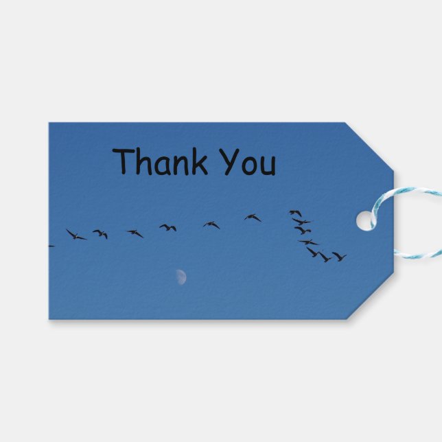 Canadian geese in flight geschenkanhänger (Vorderseite (Horizontal))