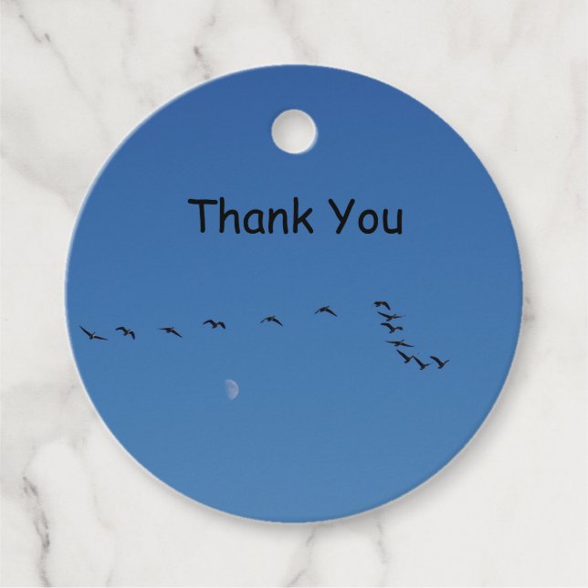 Canadian geese in flight geschenkanhänger (Vorderseite)