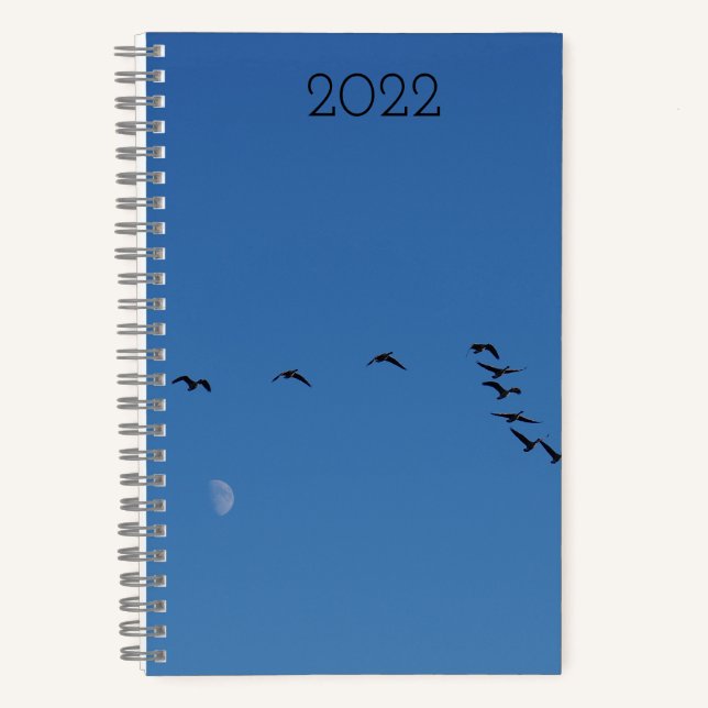 Canadian geese in flight notizbuch (Vorderseite)