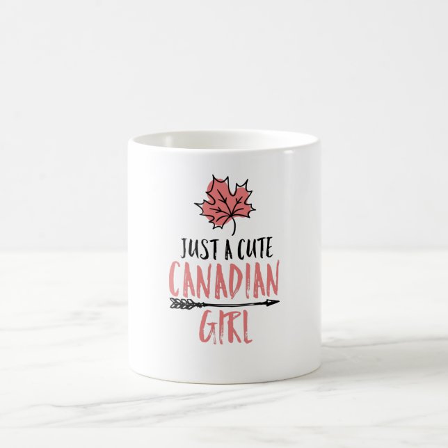 Canadian Girl Canada Gift Kaffeetasse (Mittel)