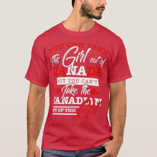 Canadian Girl Women Gifts Maple Leaf Canada  T-Shirt