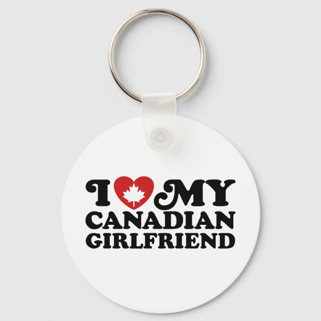Canadian Girlfriend Schlüsselanhänger (Vorderseite)