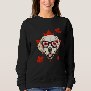 Canadian Golden Retriever Ahornleaf Patriotic Can Sweatshirt