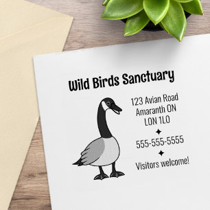 Canadian Goose Business Address Gummistempel