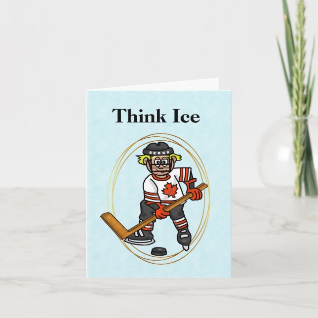 Canadian Hockey Player Canada Day Card Karte (Vorderseite)