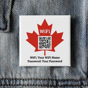 Canadian Hotel Wifi Details Plus QR Code für Mitar Button