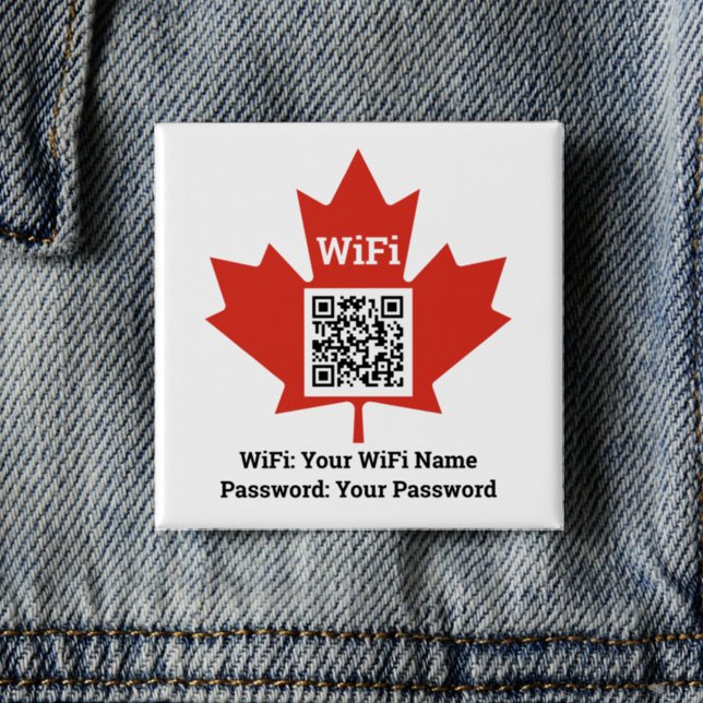 Canadian Hotel Wifi Details Plus QR Code für Mitar Button (Von Creator hochgeladen)