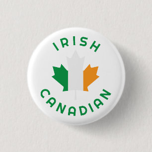 Canadian Irish Roots Button