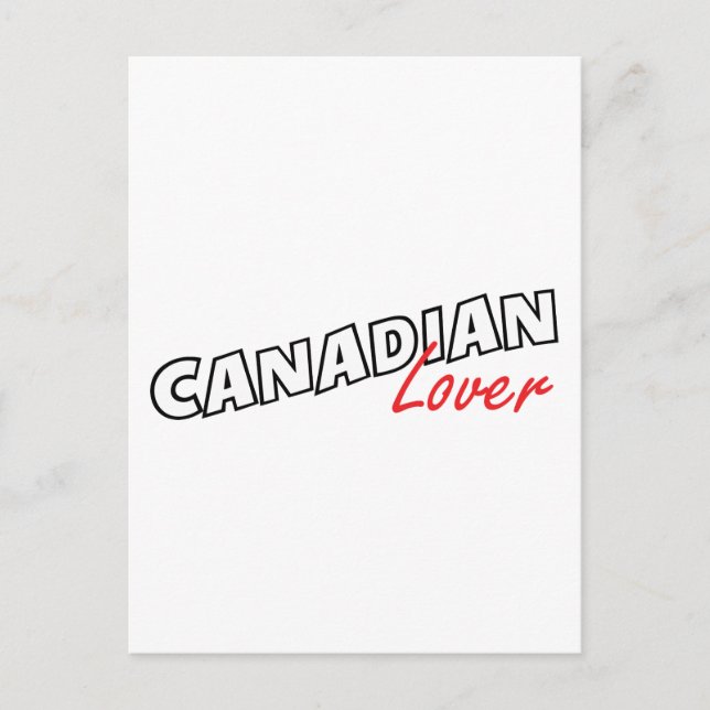 Canadian Lover Postkarte (Vorderseite)