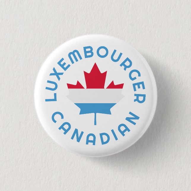Canadian Luxembourg Roots Button (Vorderseite)
