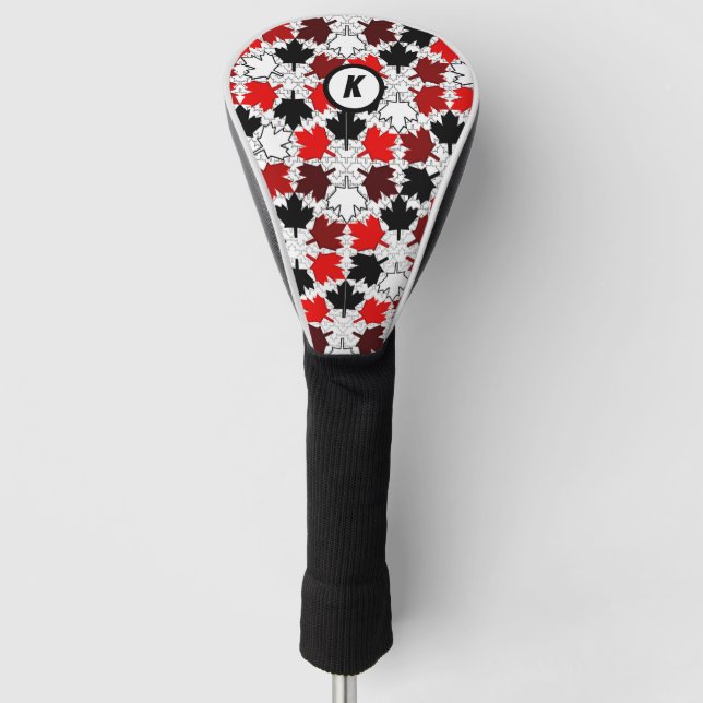 Canadian Maple Blätter Initial Golf Headcover (Vorderseite)