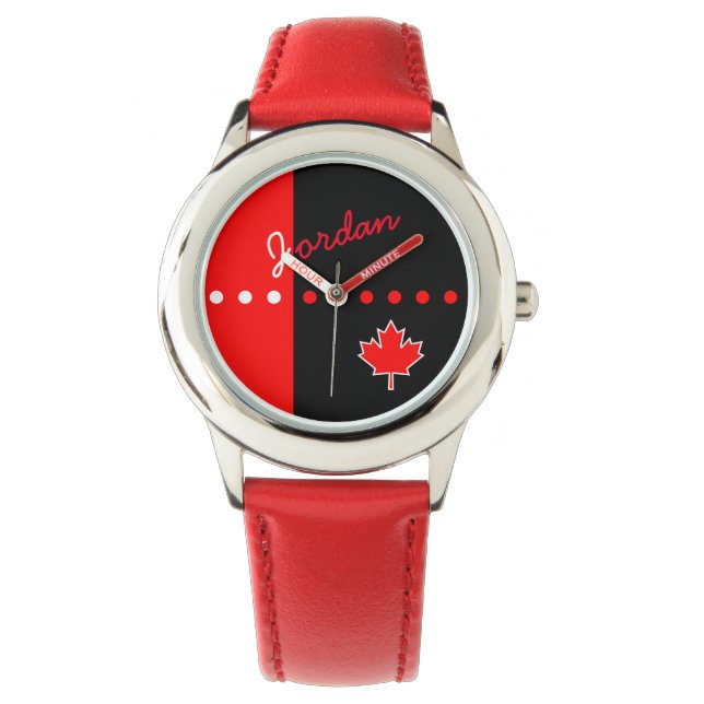 Canadian Maple Leaf Armbanduhr (Vorderseite)