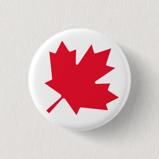 Canadian Maple Leaf Button (Vorderseite)