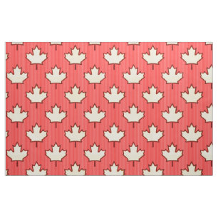 Canadian Maple Leaf Fabric Stoff