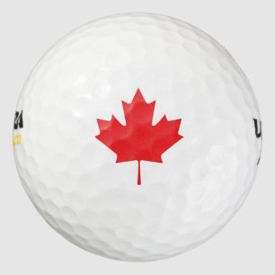 Canadian Maple Leaf Golfball
