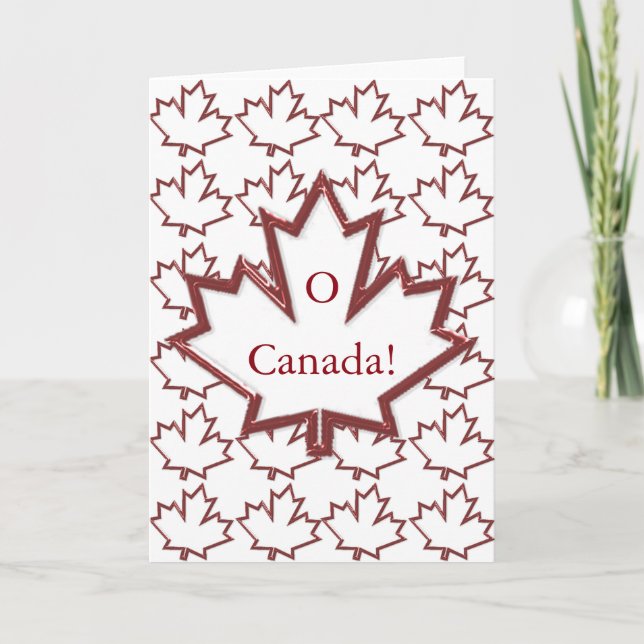 Canadian Maple Leaf Grußkarte Karte (Vorderseite)