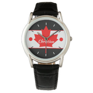 Canadian Maple Leaf (Ihr Name) Armbanduhr