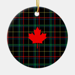 Canadian Maple Leaf Keramik Ornament